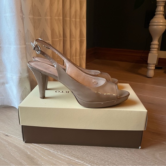 Nude Franco Sarto Sling-backs - Picture 1 of 4